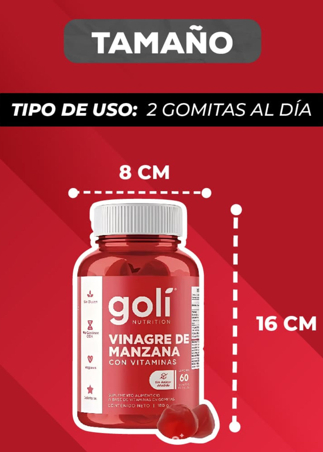 GOMITAS DE VINAGRE DE MANZANA - GOLI 🍎
